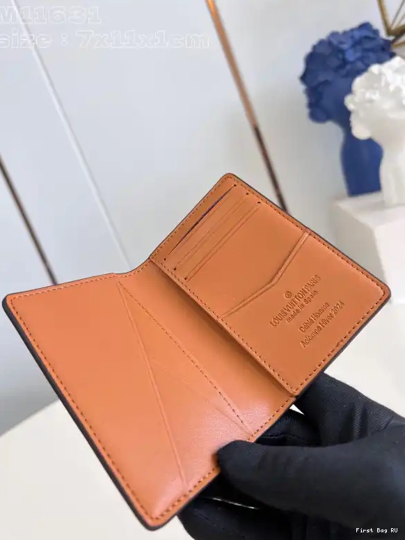 Firstbag VUITTON Organizer-7.5*11.1*1 cm LOUIS Pocket 0706